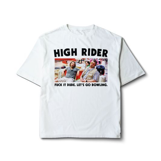 High Rider Block Logo "Let's Go Bowling" Tee