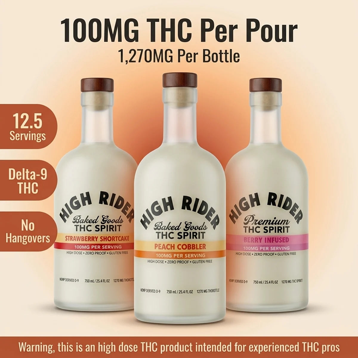 High Rider 1,270MG THC Spirit